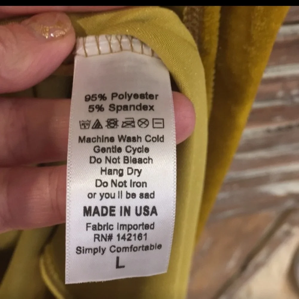 Lularoe Sarah Velvet Mustard Cardigan Lg - Picture 5 of 5